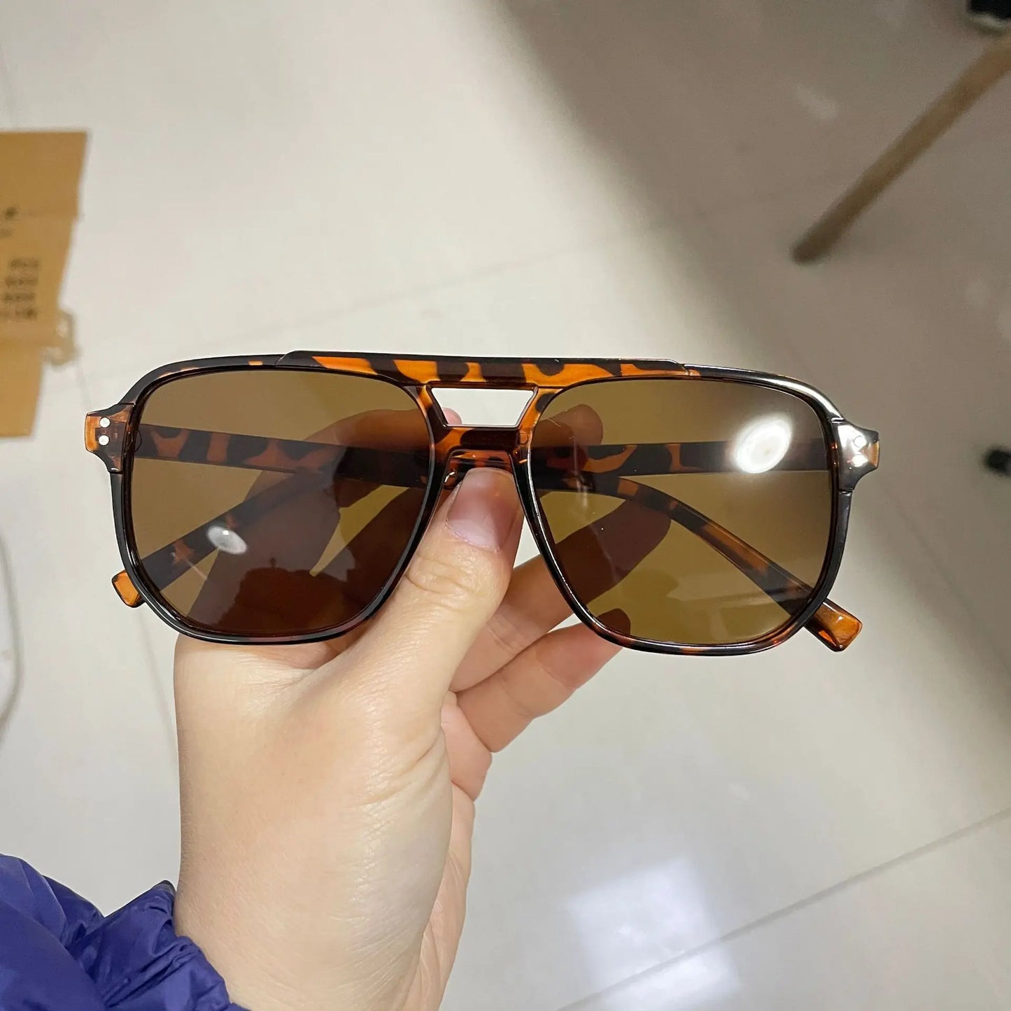 Vintage Men Women Big Sunglasses Men Square Shades Brand Designer
