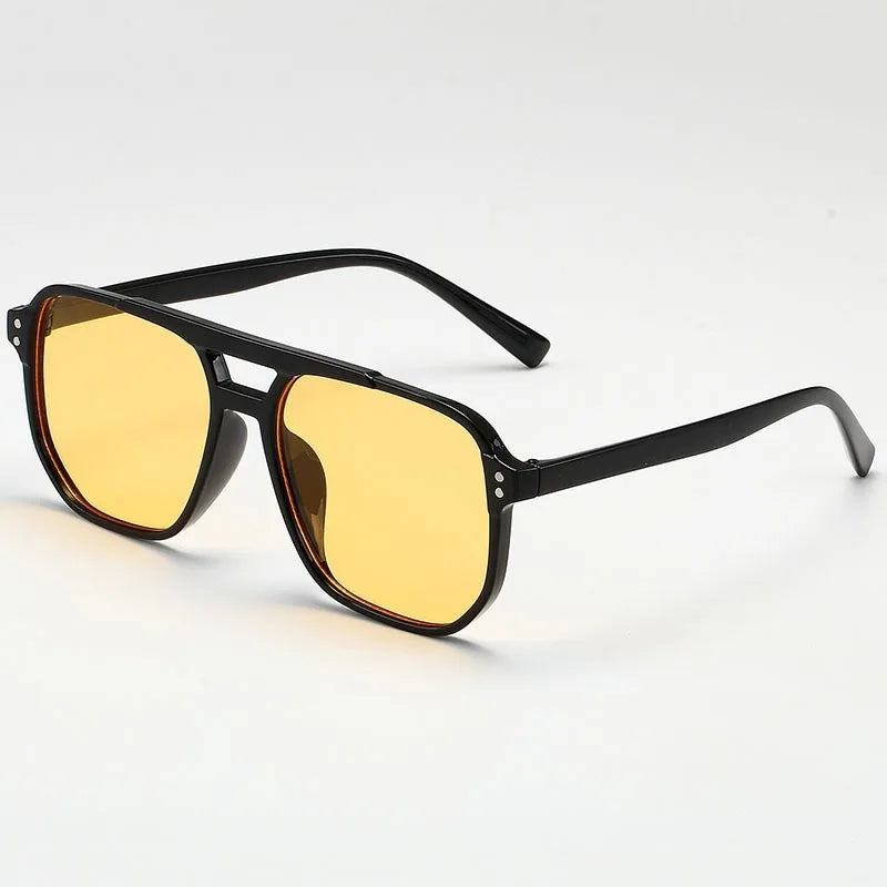 Vintage Men Women Big Sunglasses Men Square Shades Brand Designer