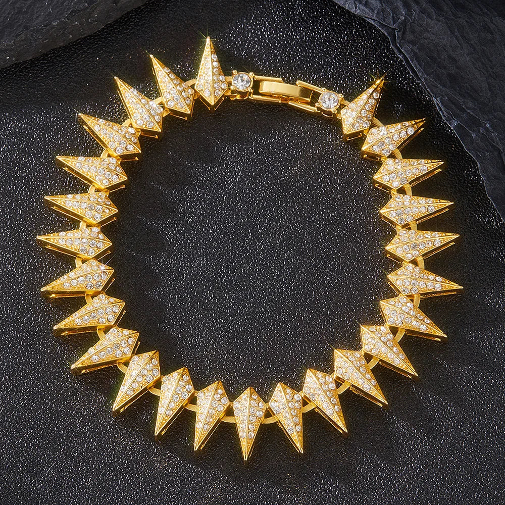 New Hip Hop Shiny Cuban Link Chain Bracelet