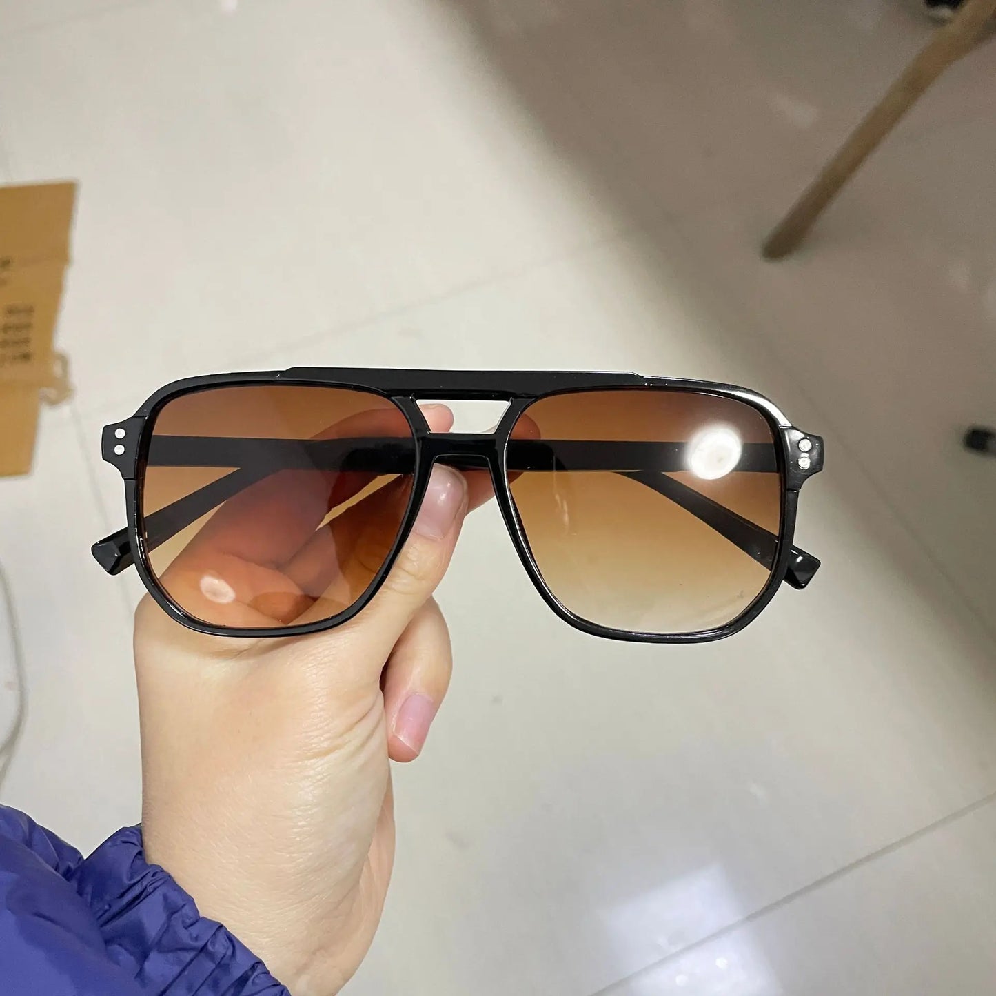 Vintage Men Women Big Sunglasses Men Square Shades Brand Designer