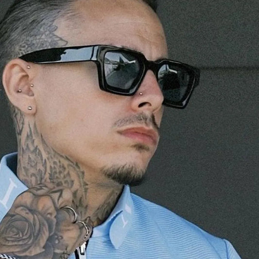 Square Vintage Sunglasses For Men Women