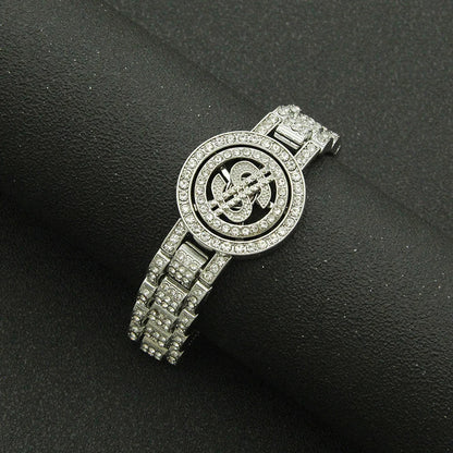 New Hip Hop Shiny Cuban Link Chain Bracelet