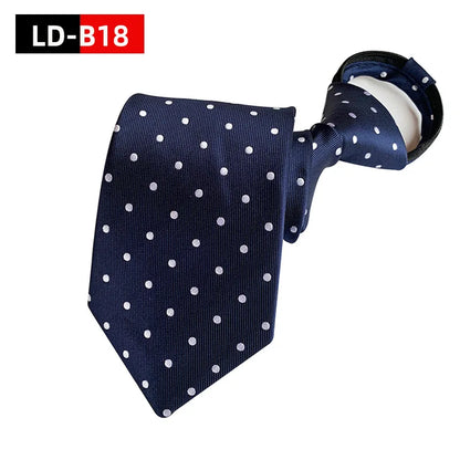 Pre-tied Necktie For Men Women Paisley Style Zipper