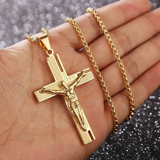 Personality Creative Design Religious Jesus Christ Cross Pendant