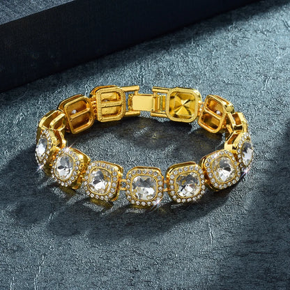 New Hip Hop Shiny Cuban Link Chain Bracelet