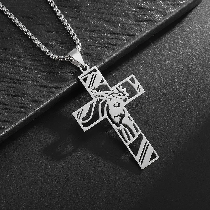 Personality Creative Design Religious Jesus Christ Cross Pendant