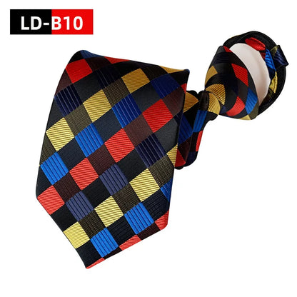 Pre-tied Necktie For Men Women Paisley Style Zipper